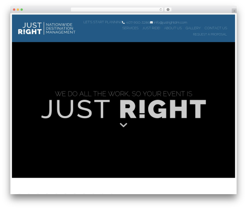 WordPress theme Hello Elementor - justrightdm.com