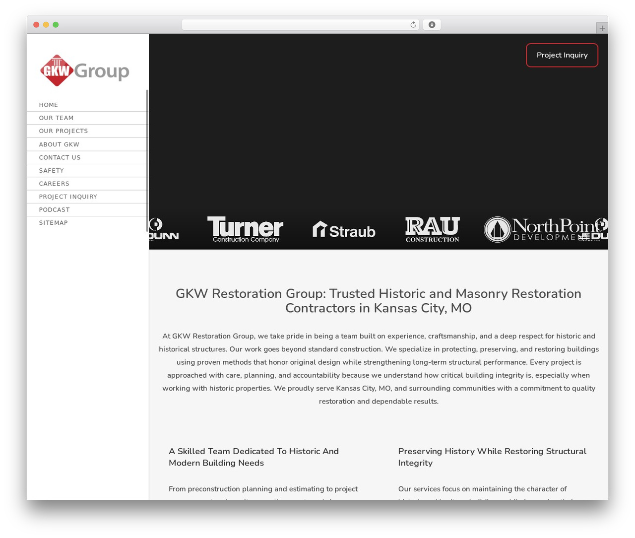 WordPress theme Lightwire - gkwrestoration.com
