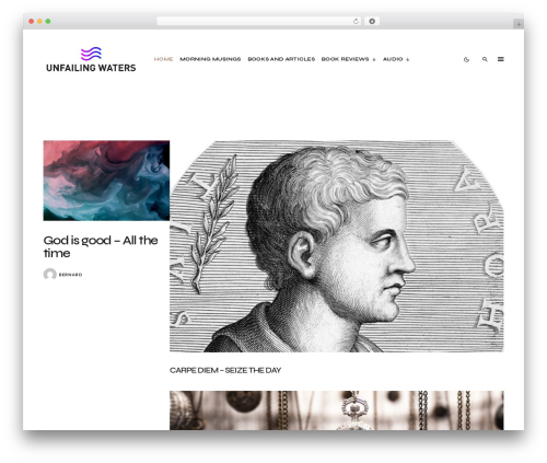 WordPress theme Schematic - unfailingwaters.com