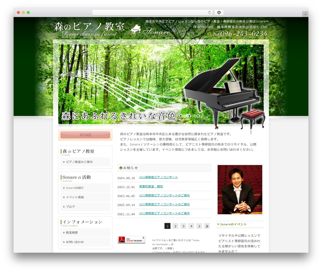 WP theme Themify Basic - sonare-piano.com
