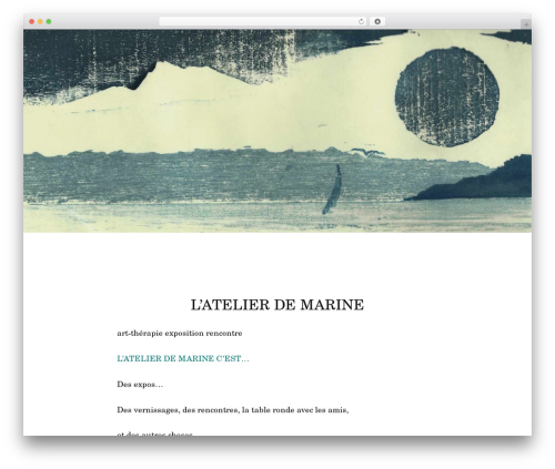 Book Lite WordPress theme - marinemetraux.ch