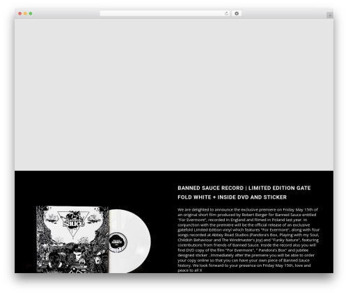 Bs WordPress theme - bannedsauce.com