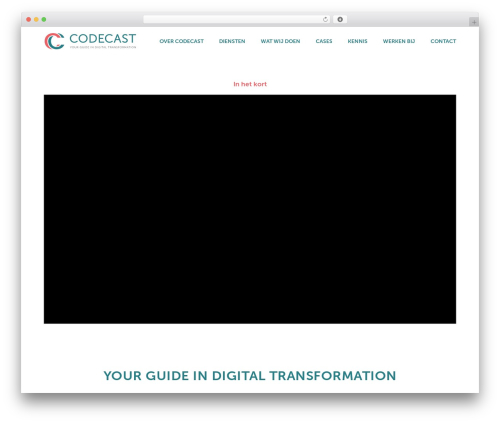 CodeCast WordPress theme design - codecast.nl