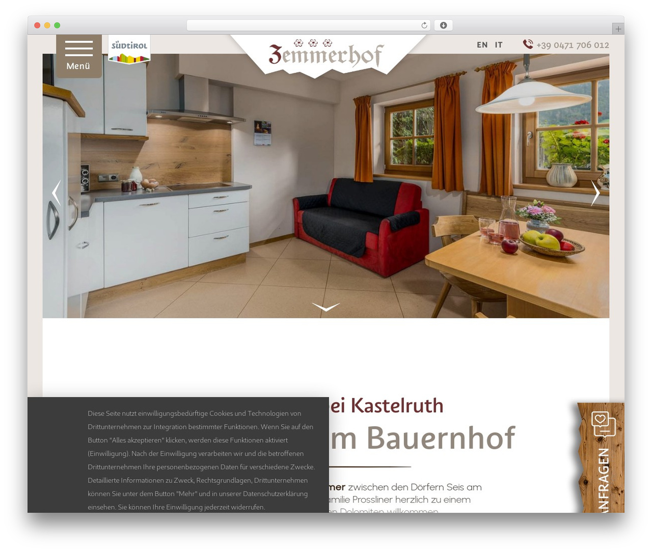 Divi WordPress theme - zemmerhof.com
