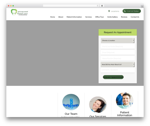 DoctorGenius Framework WordPress theme design - miksadental.com