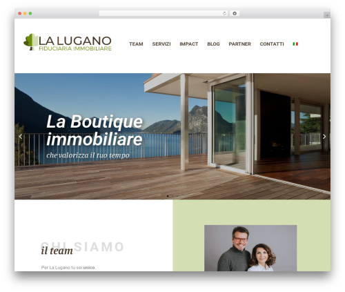 Homeswort WordPress page theme - lalugano.ch