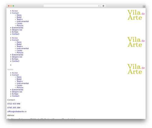 Keystroke WordPress theme - viladearte.ro
