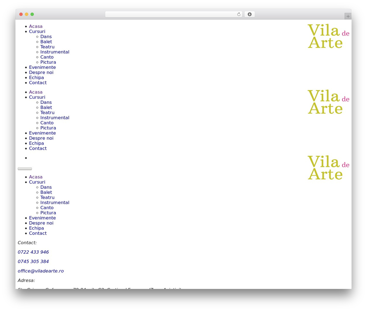 Keystroke WordPress theme - viladearte.ro