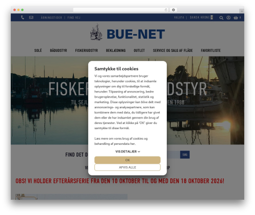 number-two WordPress theme - bue-net.dk