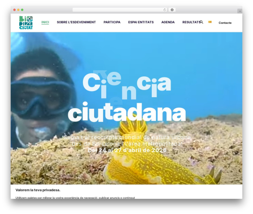 Nyssa WordPress theme - biodiverciutat.cat