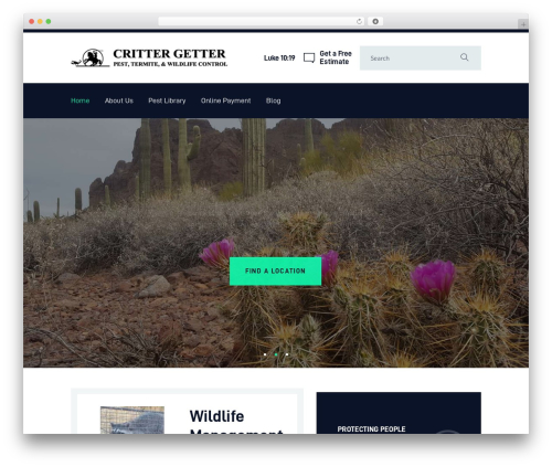 Theme WordPress Bugster - crittergetterpestcontrol.com