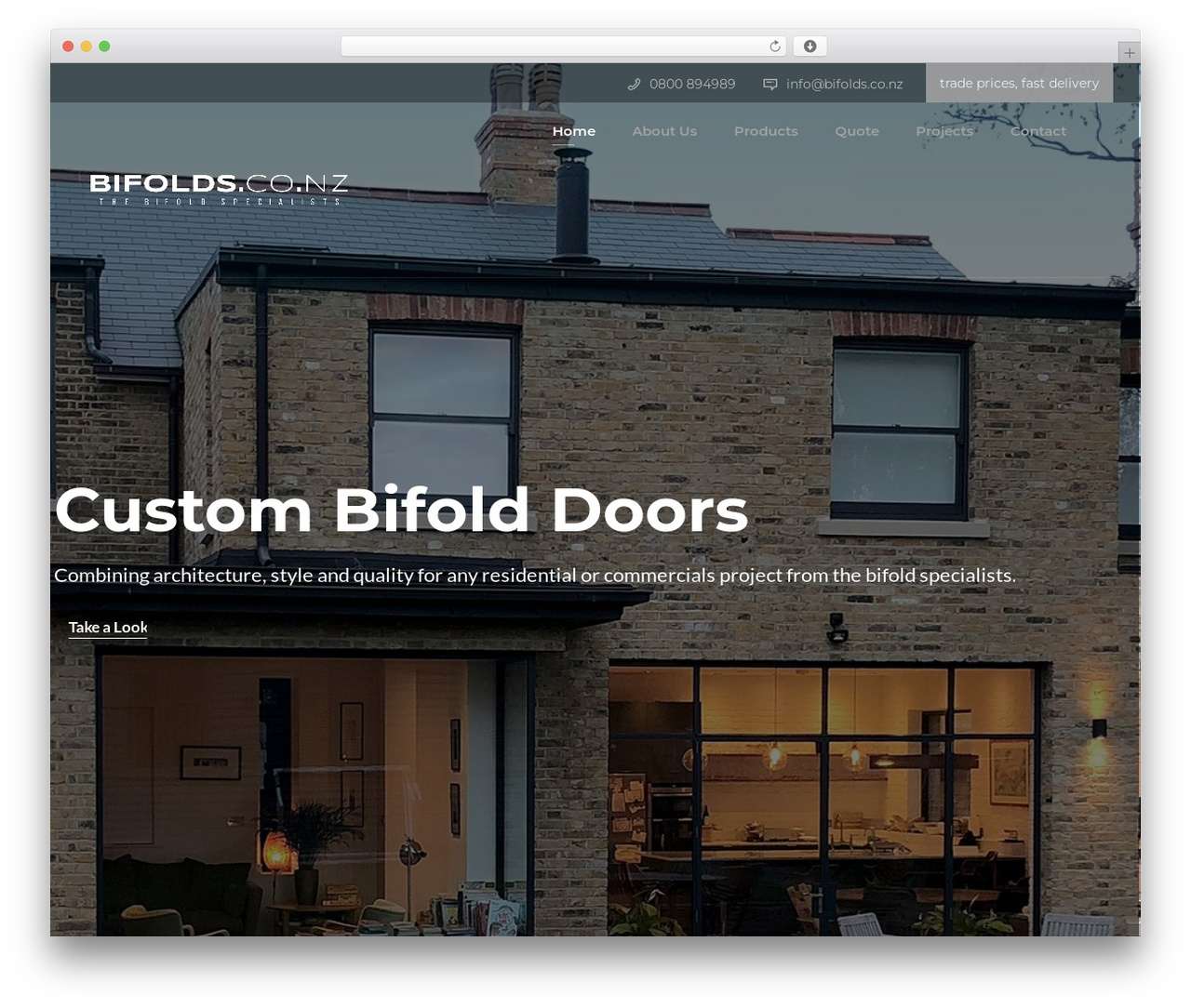 Theme WordPress Architek - bifolds.co.nz