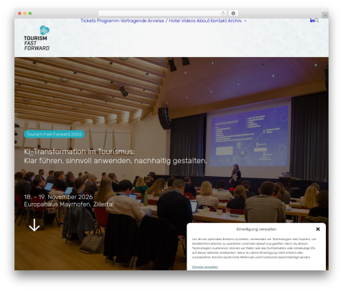 Uncode top WordPress theme - tourismfastforward.com