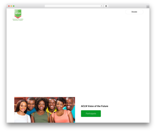 Webify WordPress website theme - acln.org