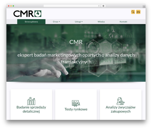Wordpress + Bootstrap WP theme - cmr.com.pl