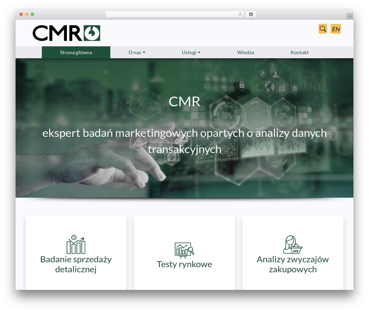 Wordpress + Bootstrap WP theme - cmr.com.pl