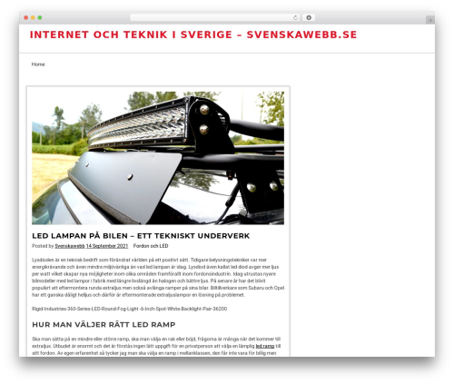 WordPress theme Ariblog - svenskawebb.se