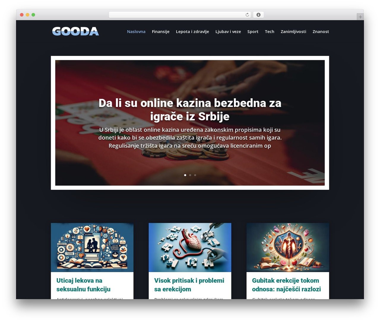 WordPress theme Divi - gooda.rs