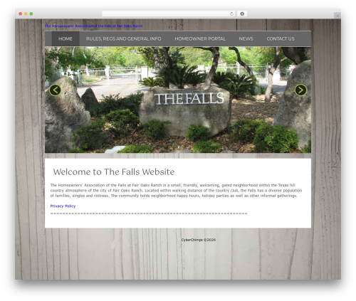 WordPress theme Fresh Pro - thefallsfairoaksranch.com