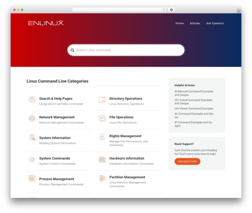 WordPress theme KnowAll - enlinux.com