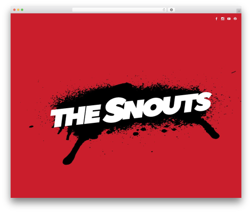 WordPress theme Speaker - the-snouts.de