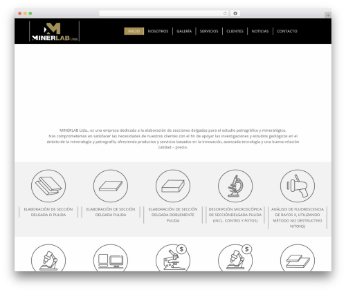 WordPress Theme WordPress website theme - minerlablimitada.com