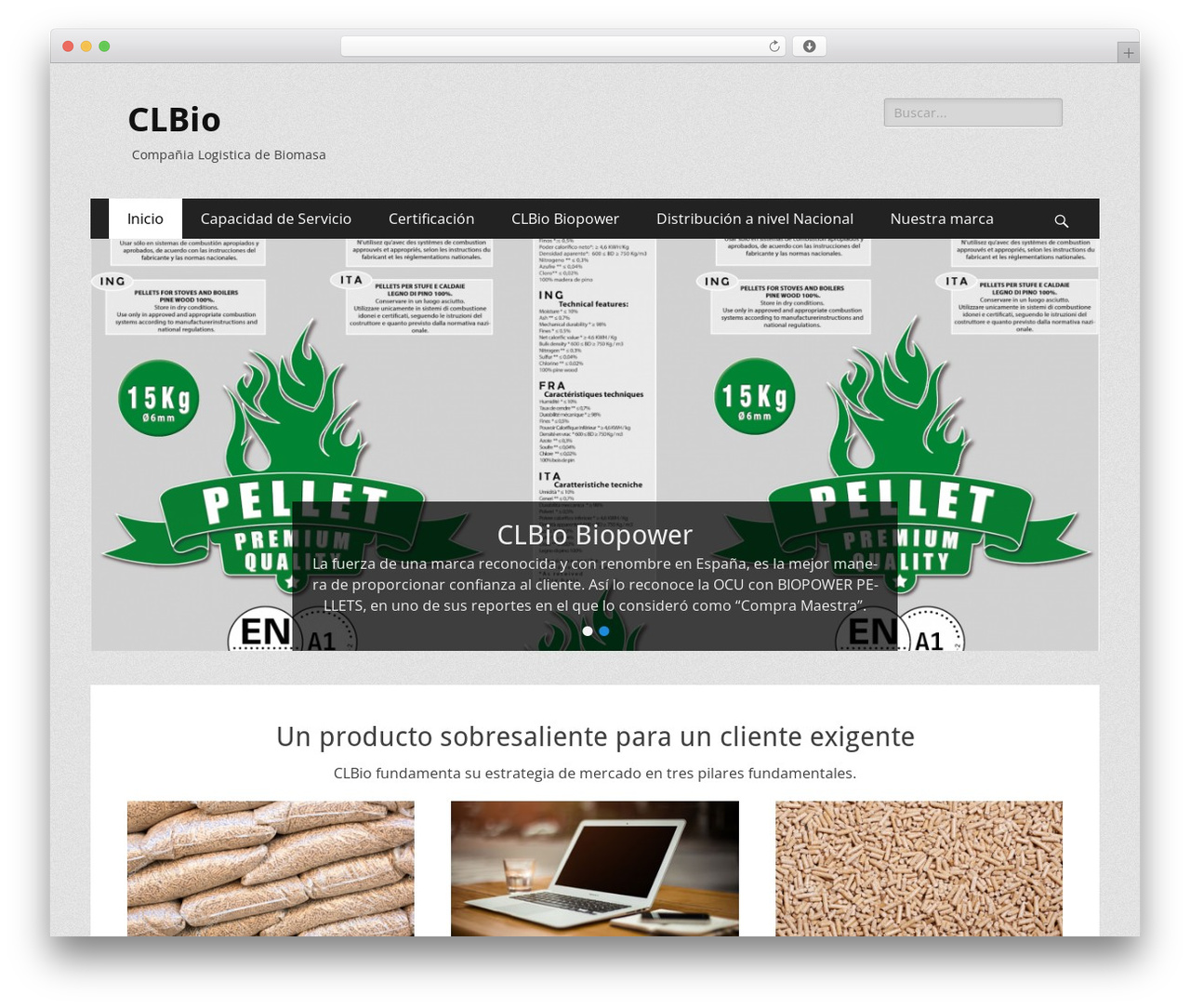 Catch Responsive WP theme - clbioerp.com