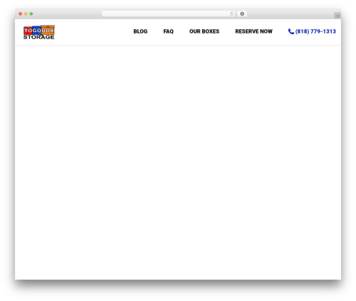 Challenge theme WordPress - togoboxandstorage.com