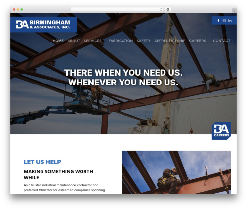 Create WordPress theme - birminghamassoc.com