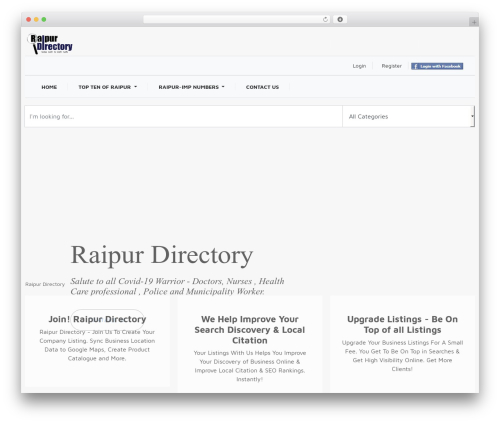 Directory Theme WordPress theme - raipurdirectory.com