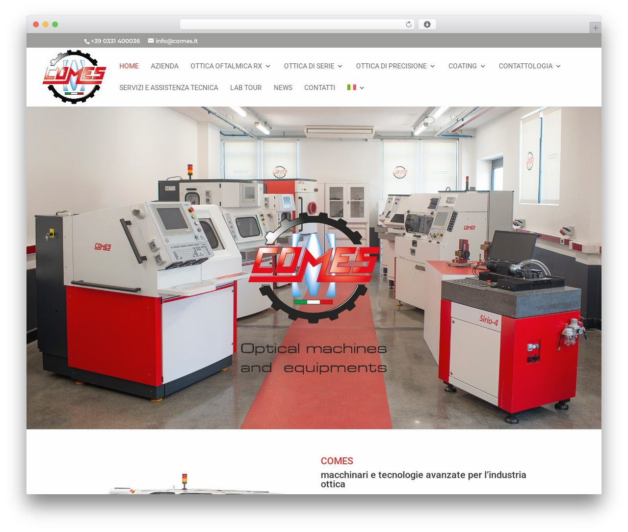 Insurex theme WordPress - www.comes.it