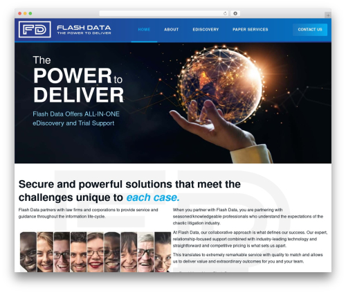 Flash Data WordPress theme - flashdata365.com