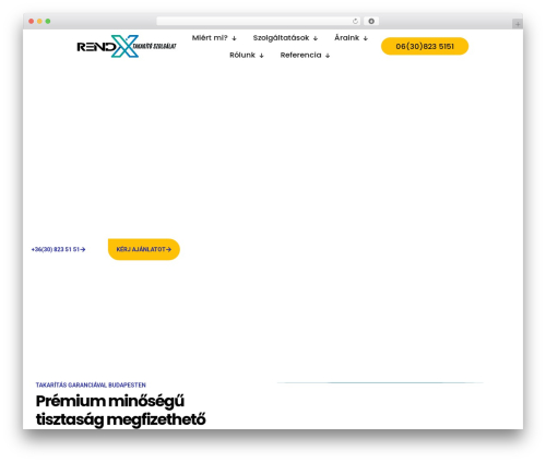 RendX theme WordPress - rendx.hu