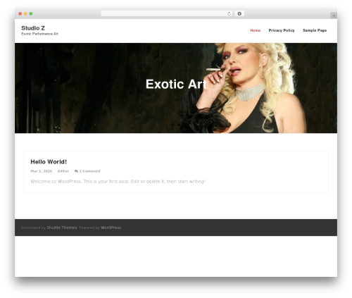 Shuttle theme WordPress - exotictampa.com