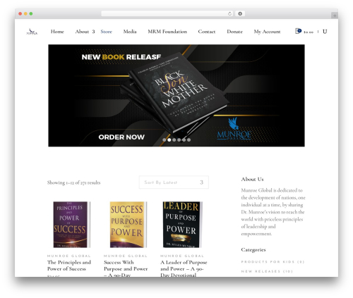 Theme WordPress ChapterOne - munroeglobal.com