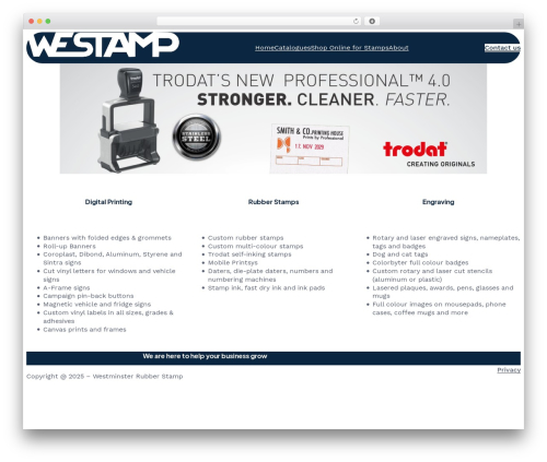 Theme WordPress Frontis - westamp.ca