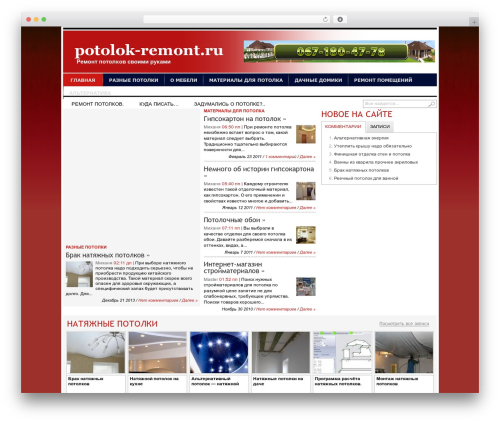 transcript best WordPress theme - potolok-remont.ru