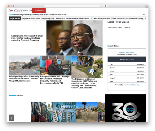 B tiktok feed WordPress plugin - radio786.co.za