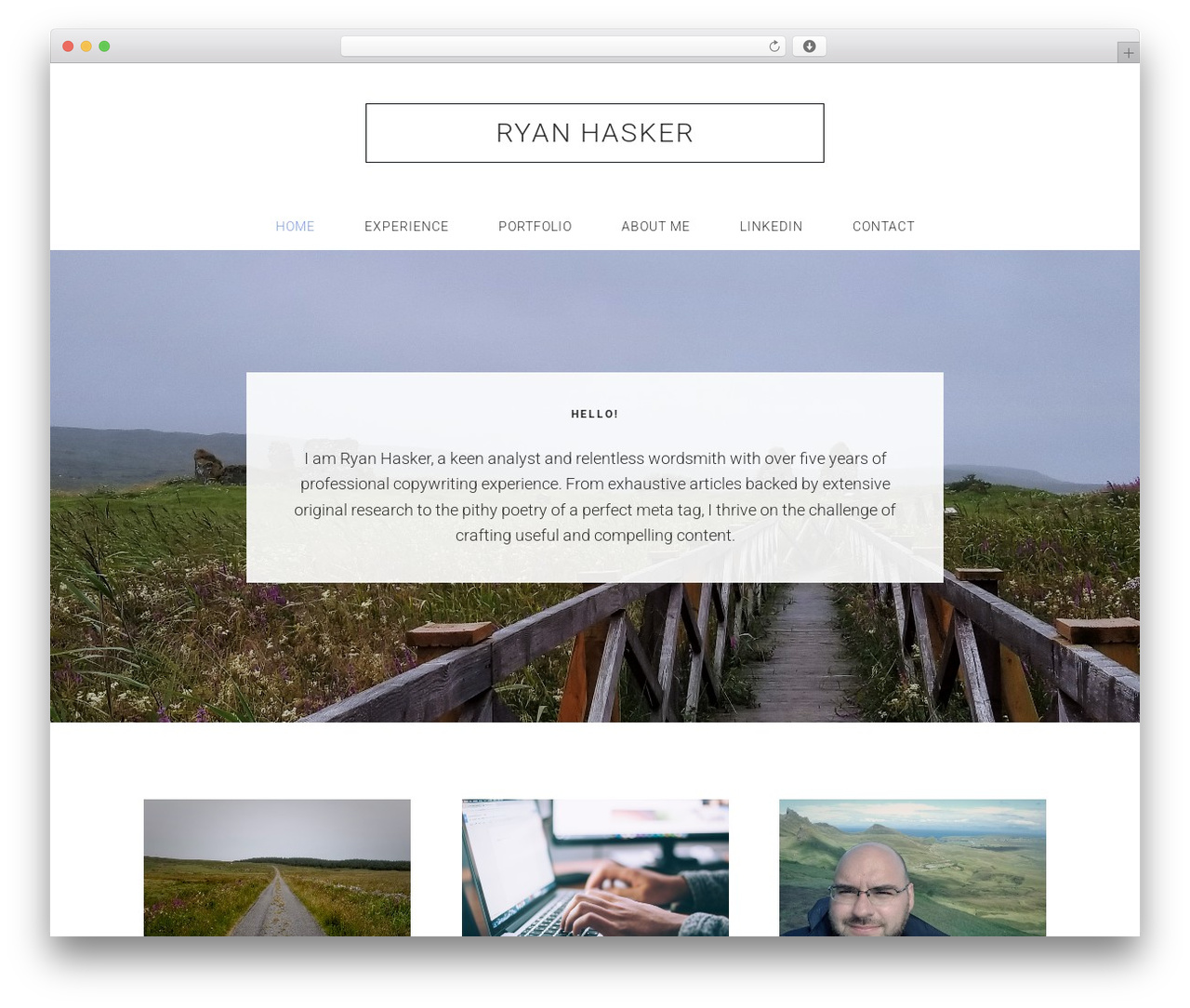 WordPress theme Genesis - ryanhasker.com
