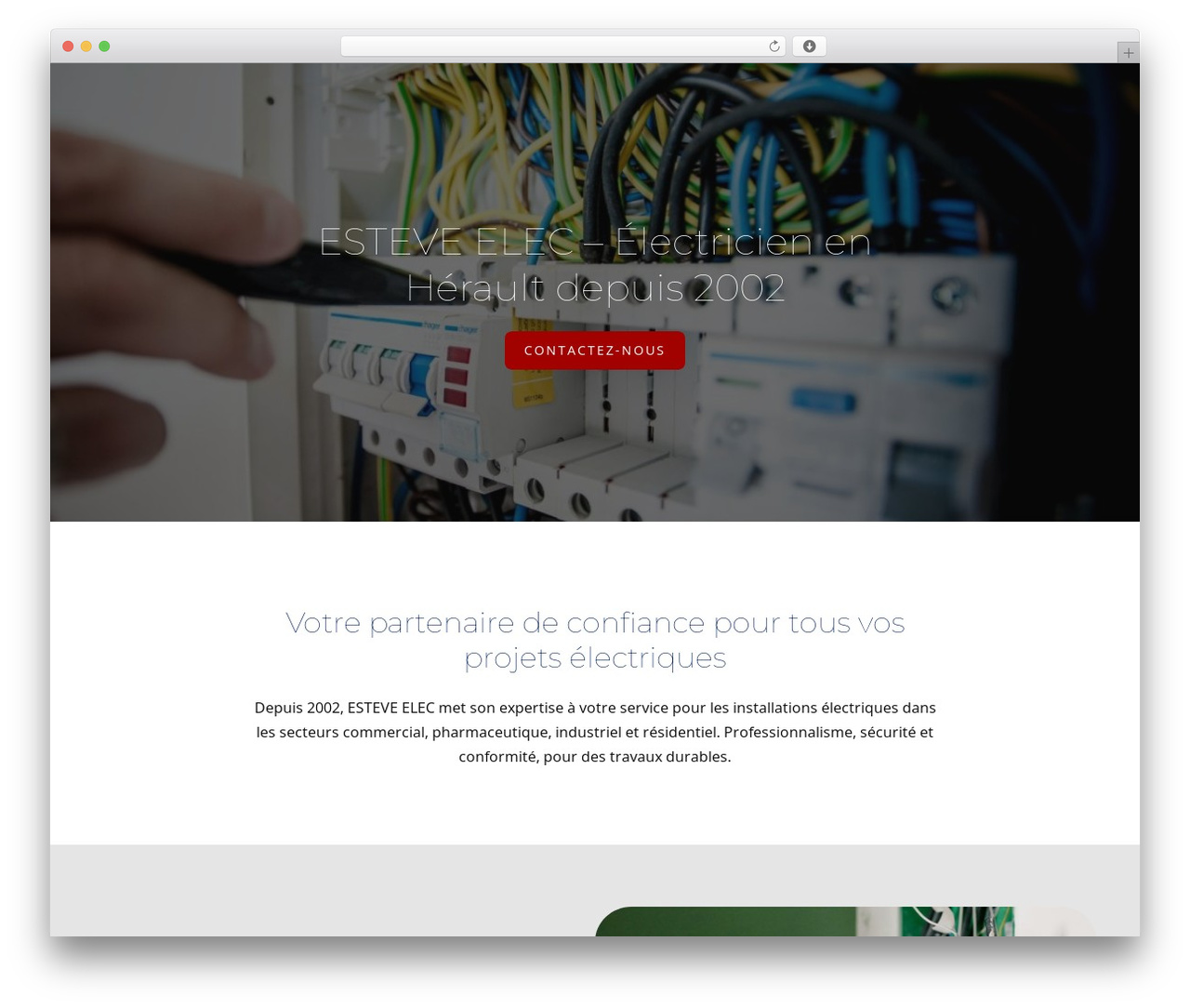 WordPress theme Constructor - electricite-herault.com
