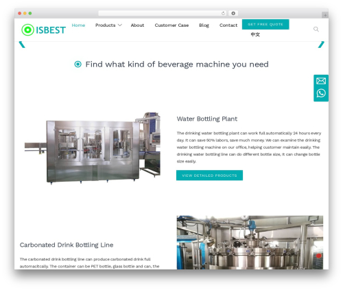 WordPress theme Isbest - isbest-machine.com