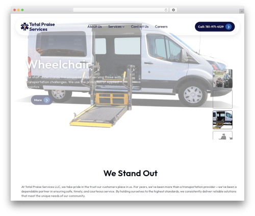 WordPress theme Praise - totalpraisellc.com