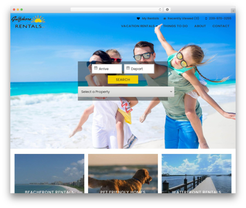 WordPress theme RealIntegration - gulfshore-rentals.com