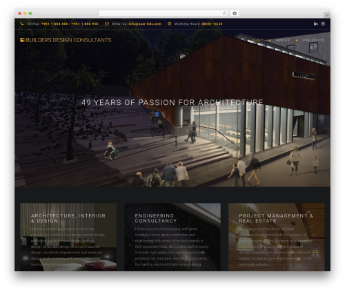 Archi top WordPress theme - azar-bdc.com