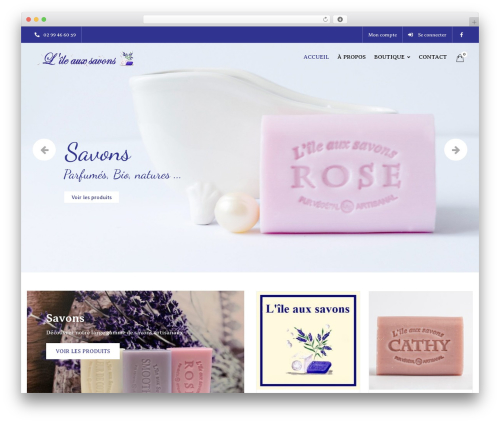 CiyaShop WordPress shopping theme - ileauxsavons.com