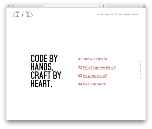 Code By Hands Theme WordPress theme design - codebyhands.com