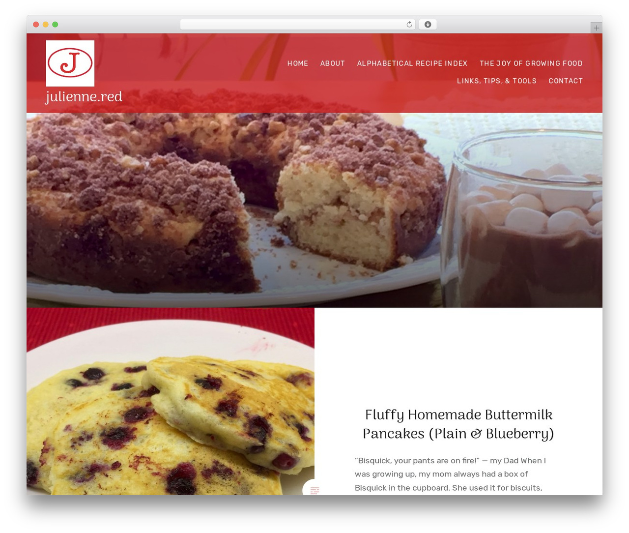 H4 WordPress theme - julienne.red