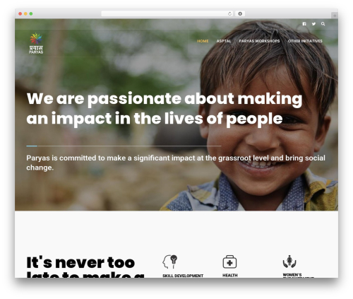 OnlyCause WP theme - paryassociety.com