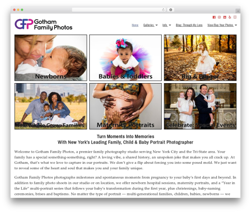 Photocrati WordPress theme - gothamfamilyphotos.com