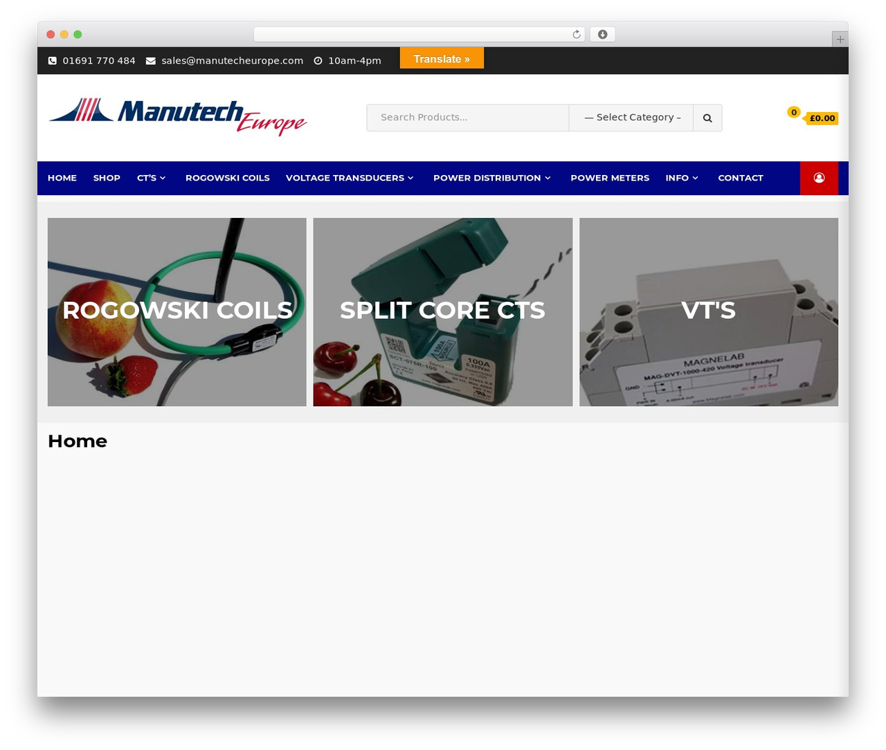 Shopical WordPress store theme - manutecheurope.com
